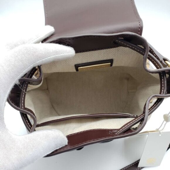 Authentic Tory Burch Thea Exotic Mini Bucket Backpack Shoulder Bag - Picture 7 of 9